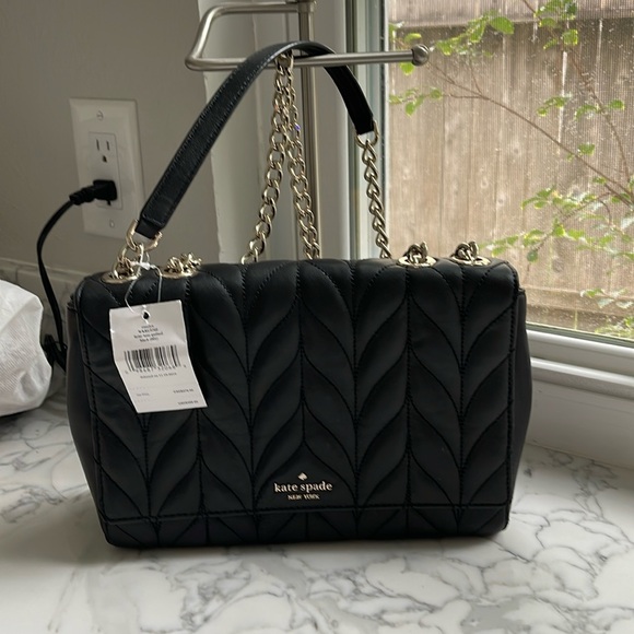 NWT Kate Spade Briar Lane Quilted Emelyn in black